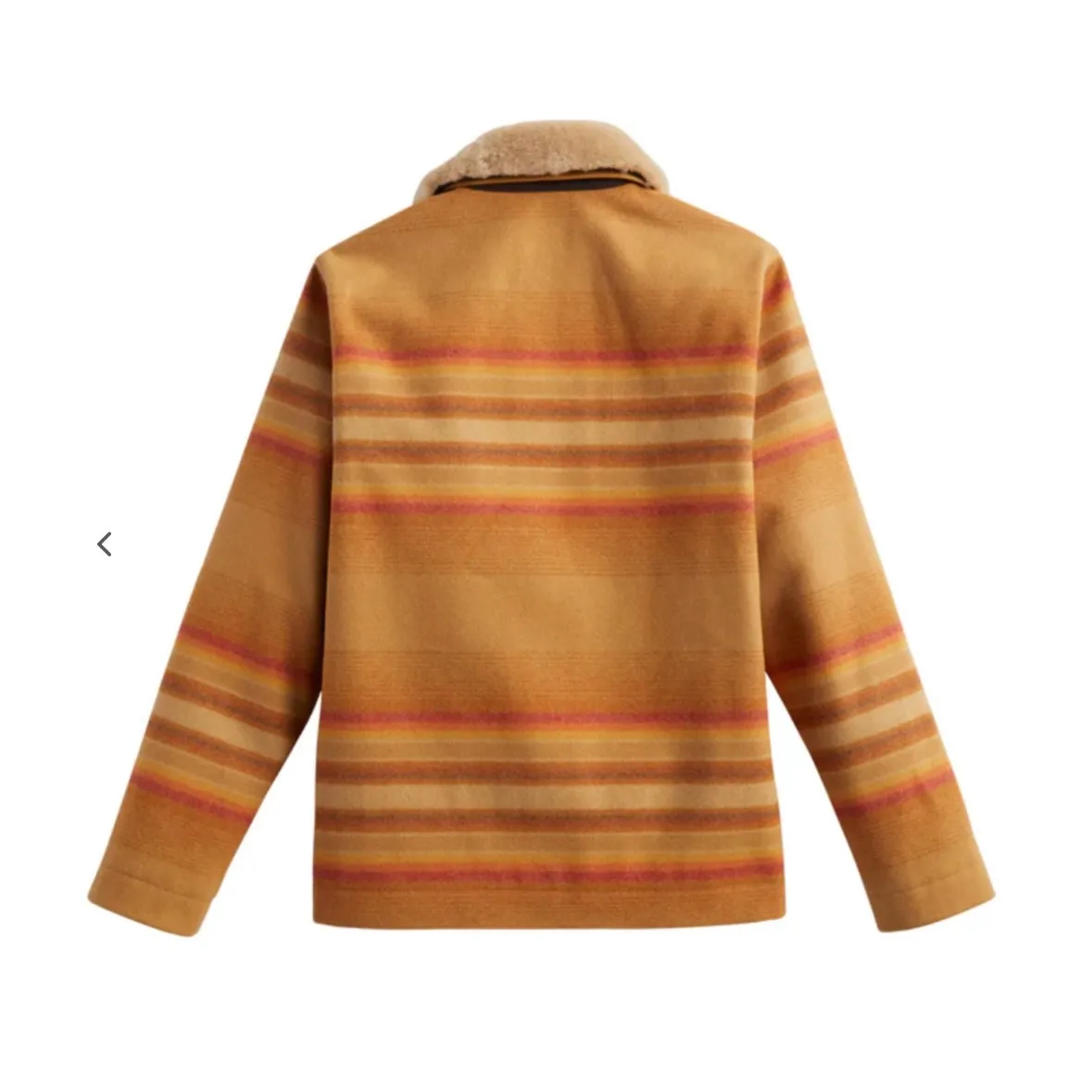 Pendleton Silverton Coat-Ralston Stripe Tan sold by Fulmine Mercantile Co product image thumbnail 2