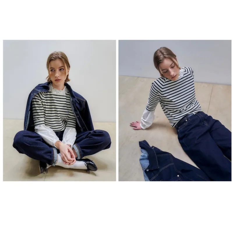 Uniform Bridge Tapered Ankle Denim Pants Women’s made by Fulmine Mercantile Co