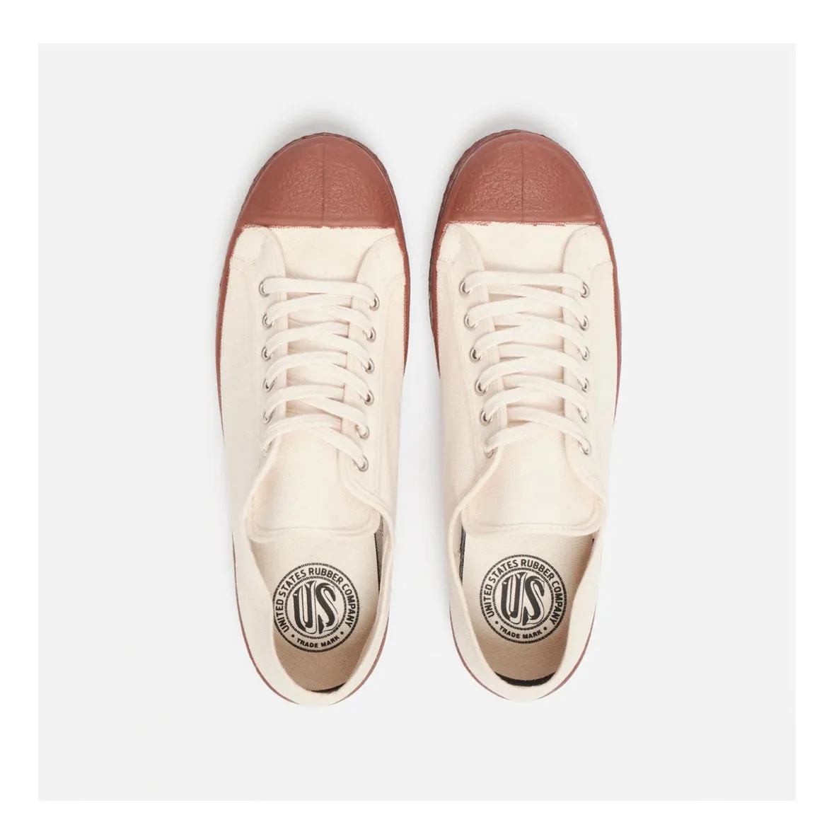 US Rubber Military Low Top - off white/brown sold by Fulmine Mercantile Co product image thumbnail 5