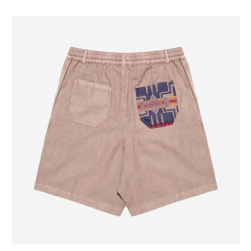 Pendleton Utility Patchwork Shorts (Harding Capsule) Khaki/Harding made by Fulmine Mercantile Co