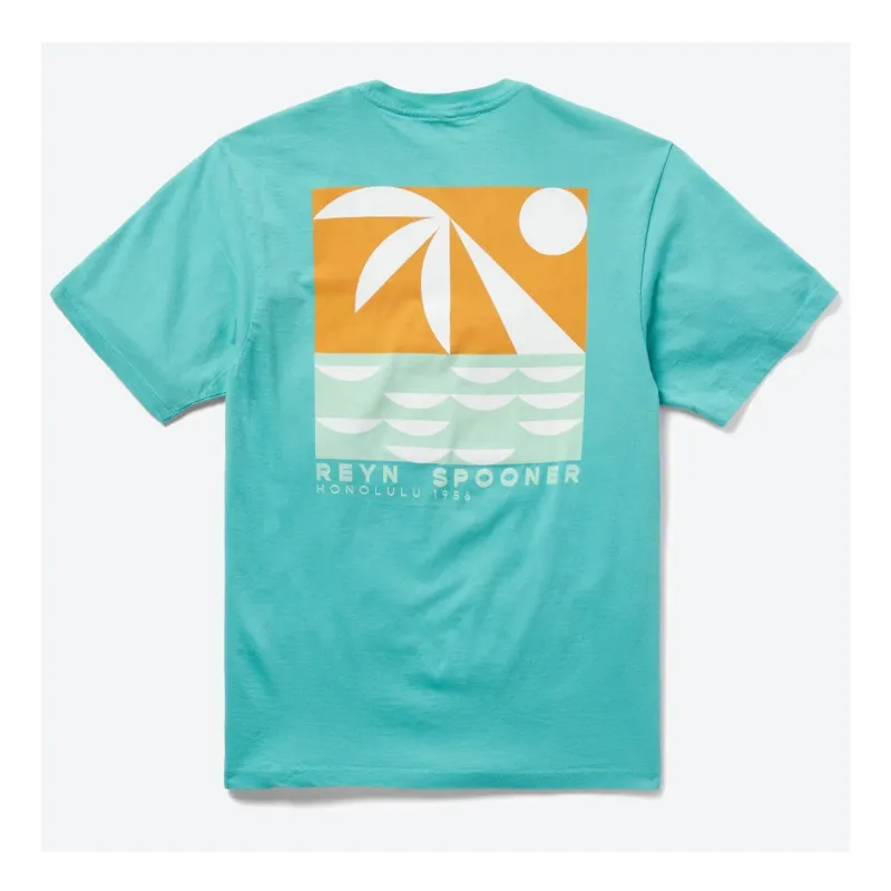 Reyn Spooner Waikiki Sunset Graphic Tee made by Fulmine Mercantile Co