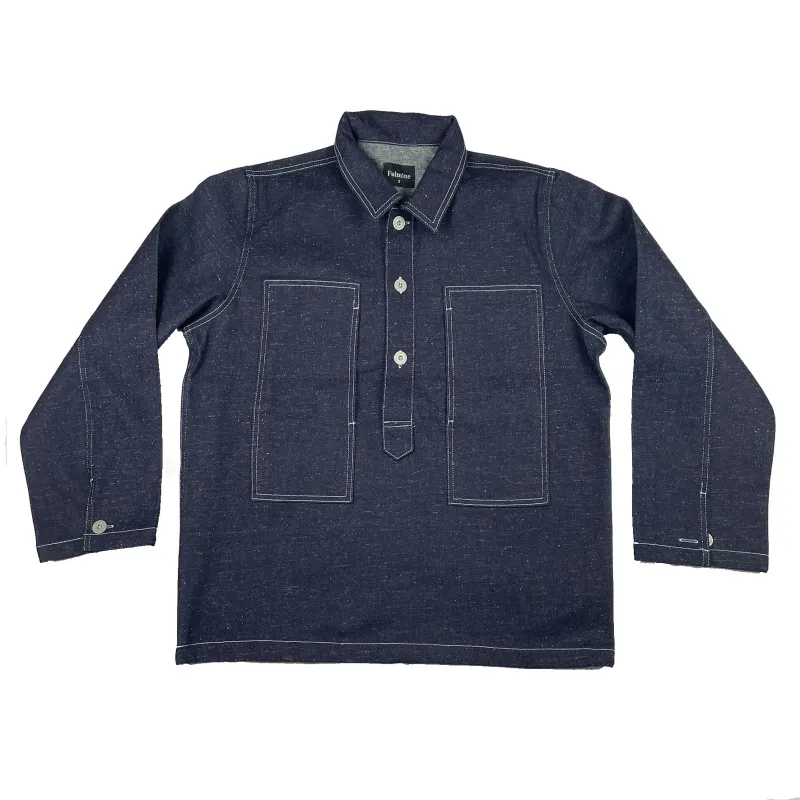 Fulmine US Army Neppy Denim Popover made by Fulmine Mercantile Co