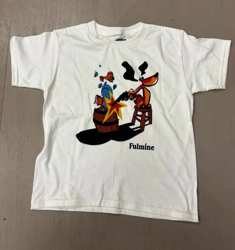 Fulmine “shooting fish in a barrel “ T-Shirt made by Fulmine Mercantile Co