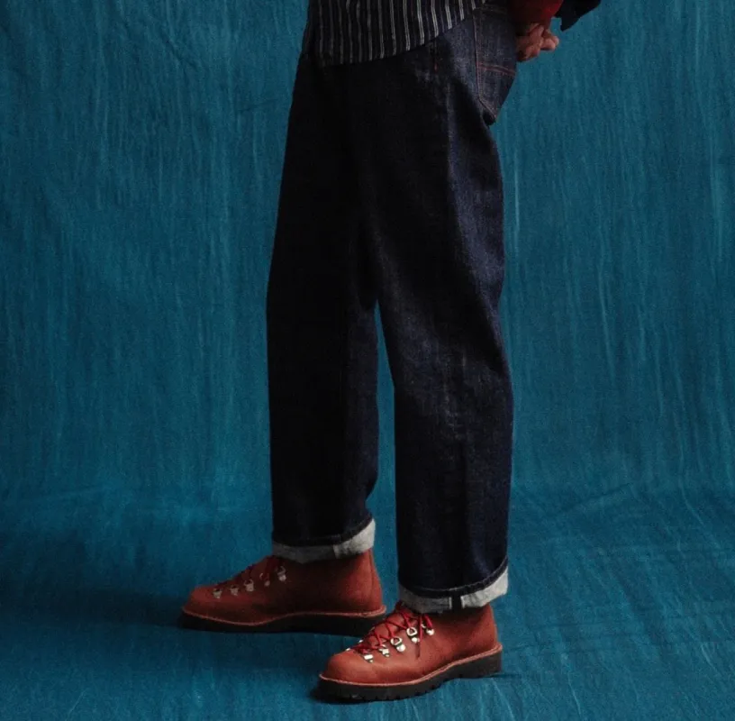 Dubbleware Selvedge straight leg jeans -Indigo made by Fulmine Mercantile Co