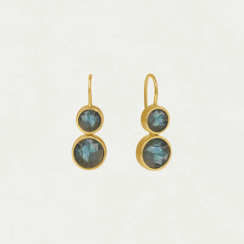 Tulum Double Droplet Earrings sold by Dean Davidson