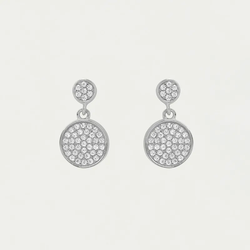 Petit Pavé Droplet Earrings made by Dean Davidson