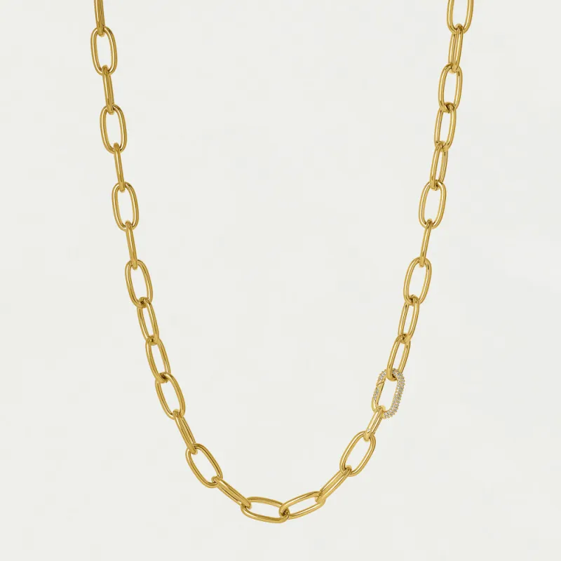 Solene Pavé Chain Necklace sold by Dean Davidson