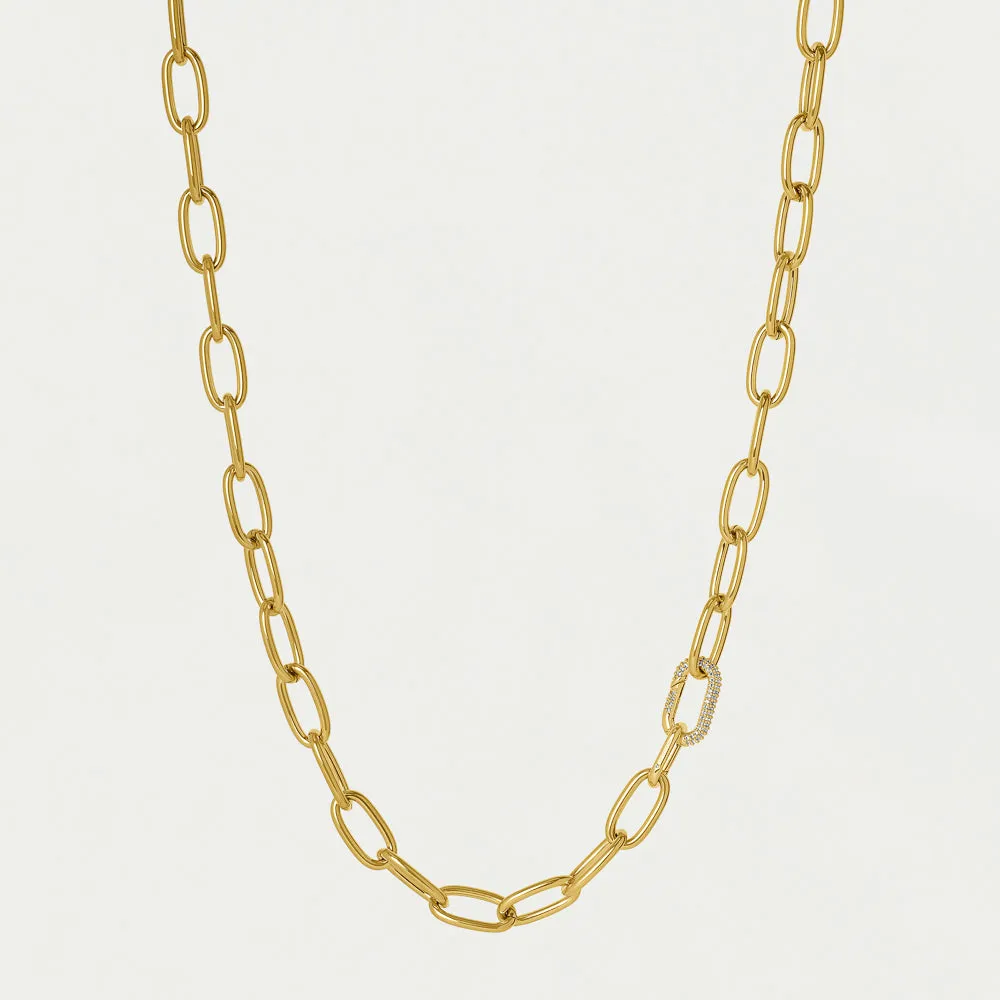 Solene Pavé Chain Necklace sold by Dean Davidson