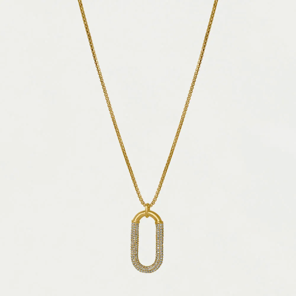 Solene Pavé Long Pendant Necklace sold by Dean Davidson