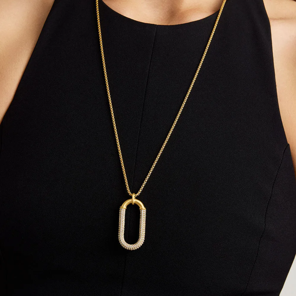 Solene Pavé Long Pendant Necklace sold by Dean Davidson product image thumbnail 2