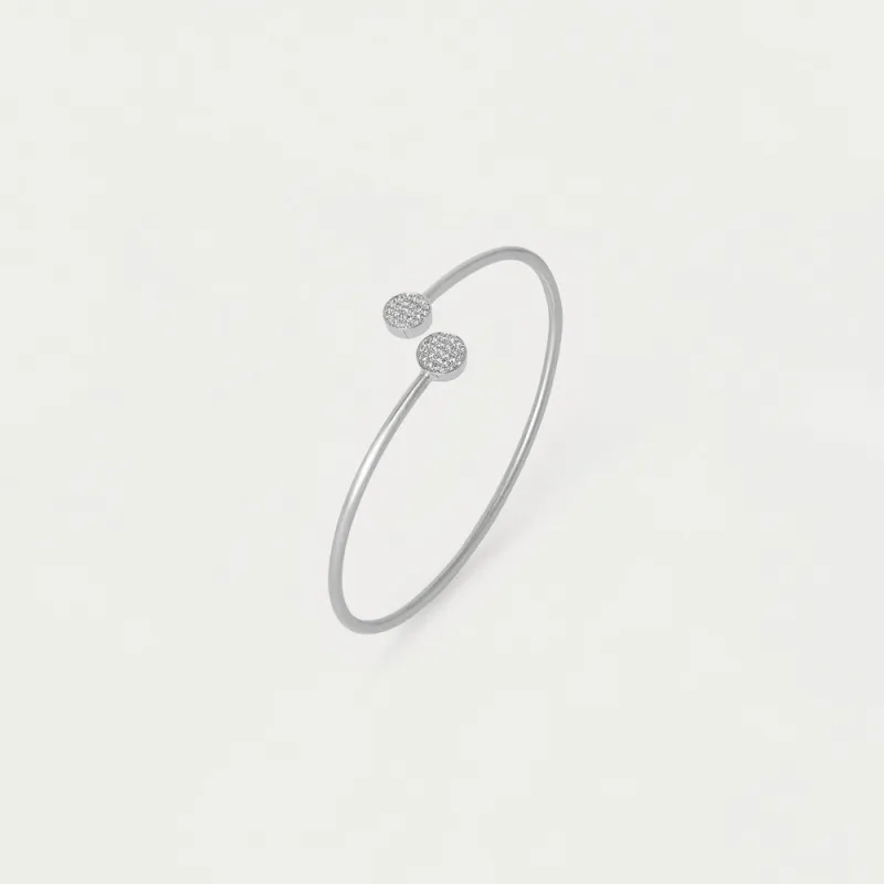 Mirabeaux Pavé Twist Bangle sold by Dean Davidson