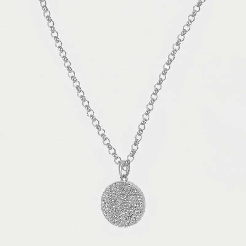 Mirabeaux Pave Long Pendant Necklace sold by Dean Davidson