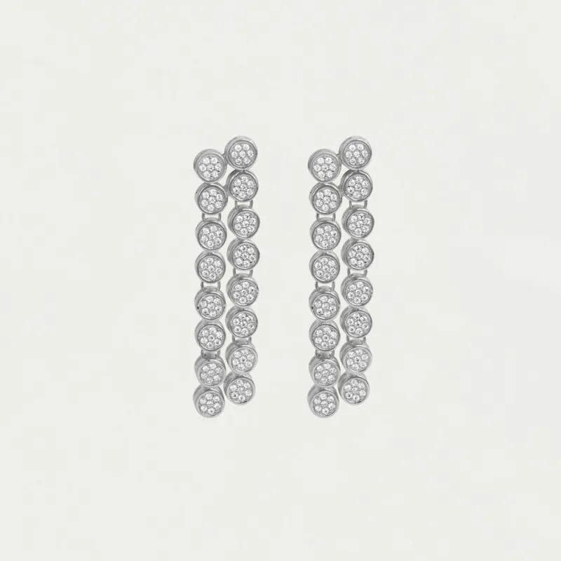 Mirabeau Pavé Statement Drop Earrings sold by Dean Davidson