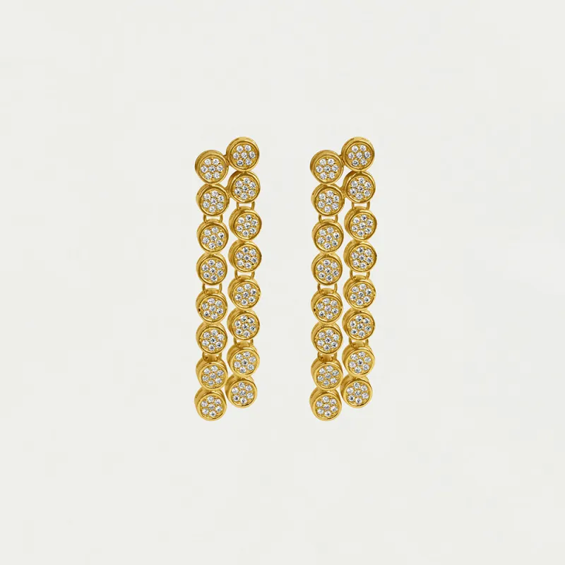 Mirabeau Pavé Statement Drop Earrings sold by Dean Davidson