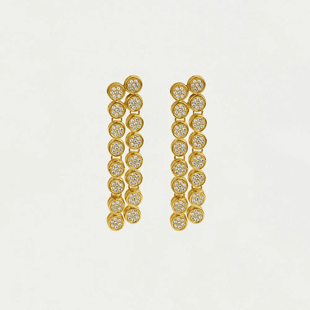 Mirabeau Pavé Statement Drop Earrings sold by Dean Davidson