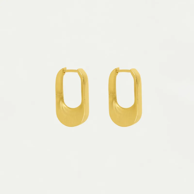 Crosby Hinged Huggie Hoops sold by Dean Davidson