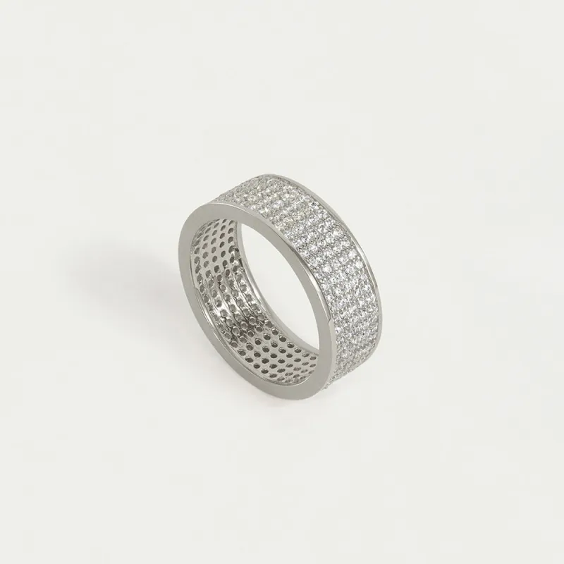 Petit Pavé Thick Stacking Ring sold by Dean Davidson