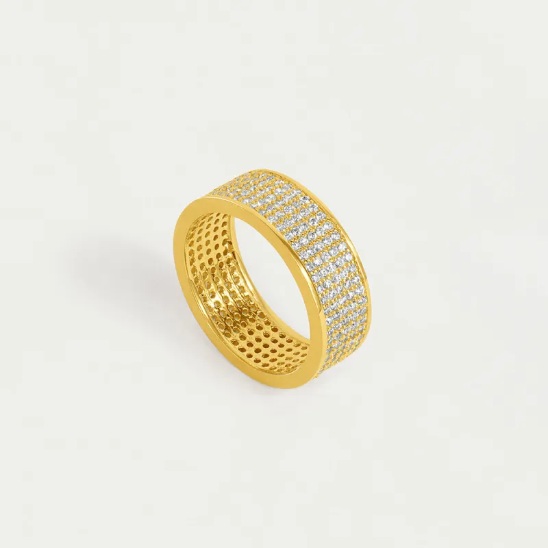Petit Pavé Thick Stacking Ring sold by Dean Davidson