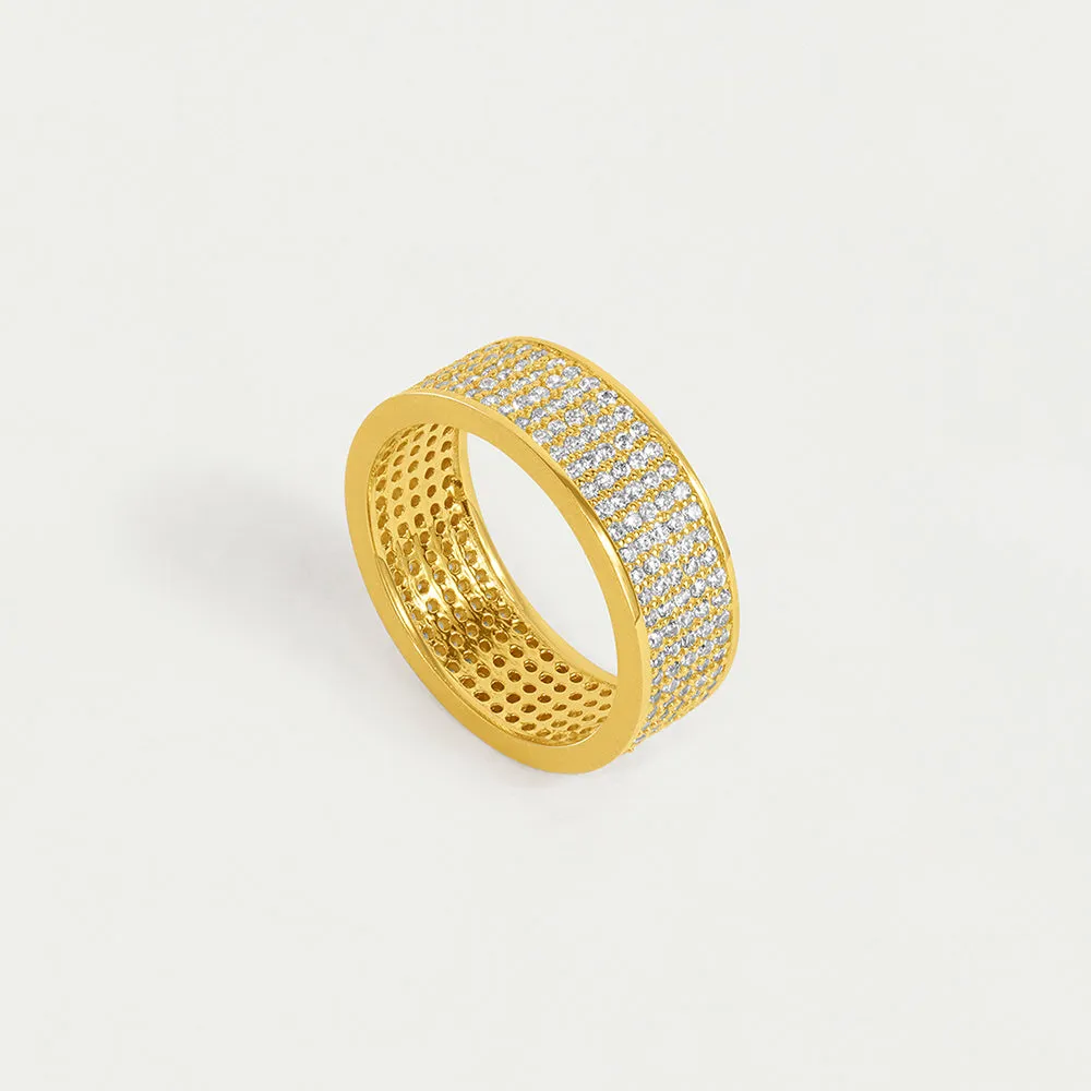 Petit Pavé Thick Stacking Ring sold by Dean Davidson