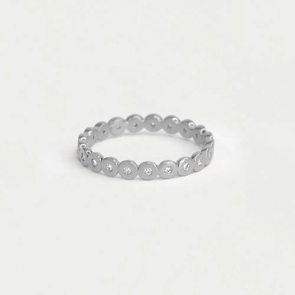 Petit Pavé Simple Stacking Ring sold by Dean Davidson