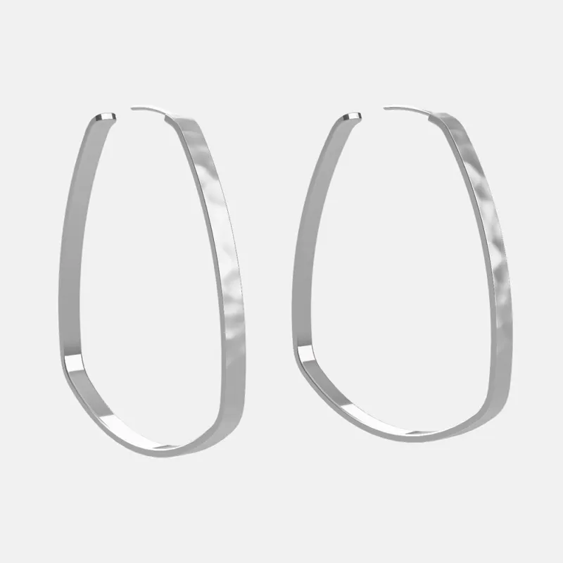 Nomad Large Square Hoops made by Dean Davidson