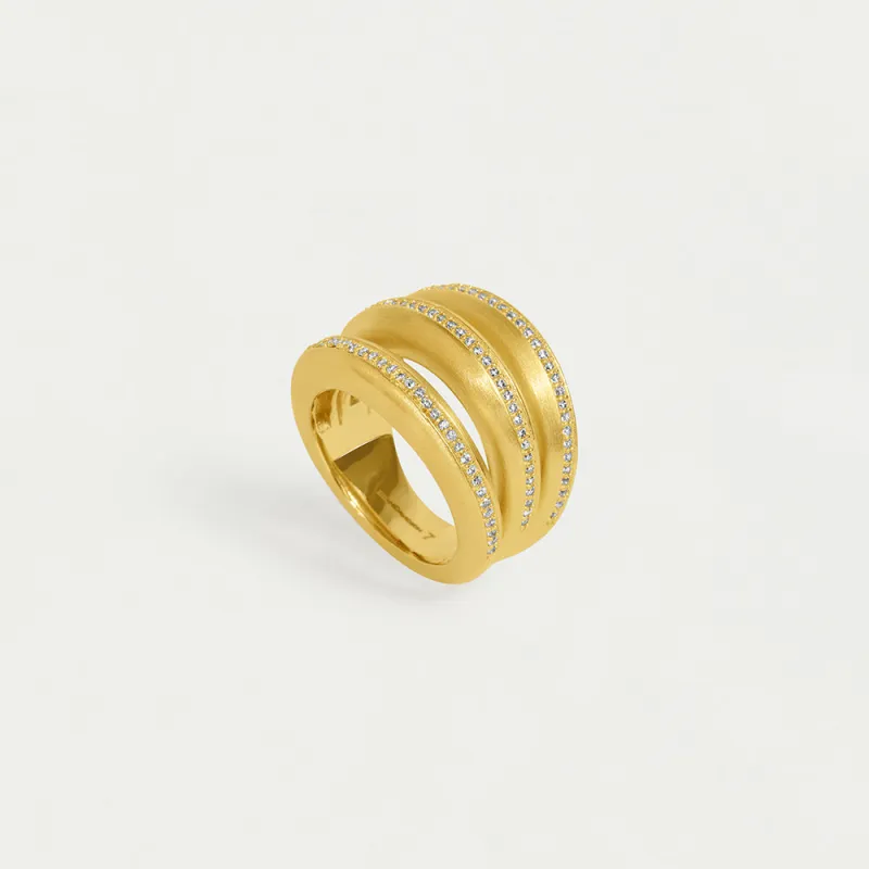 Dauphine Pavé Stacking Ring made by Dean Davidson