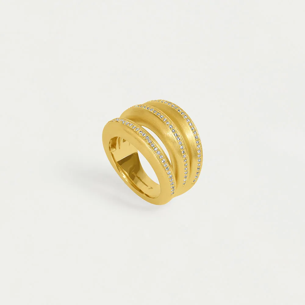 Dauphine Pavé Stacking Ring sold by Dean Davidson
