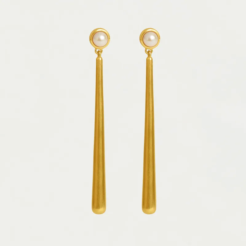 Catalina Long Drop Earrings made by Dean Davidson