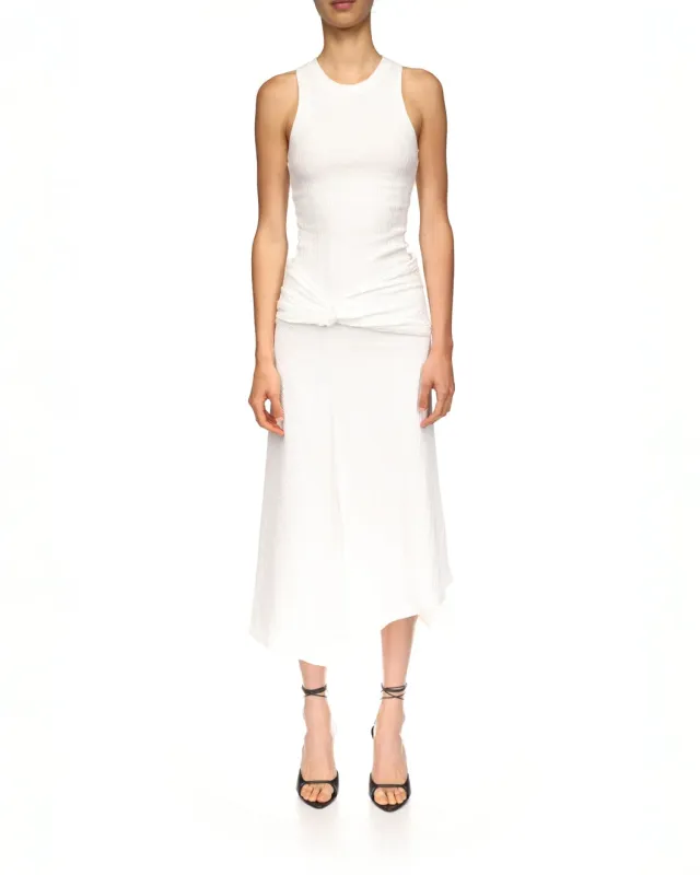 Twist Detail Midi Skirt sold by SHOWROOM