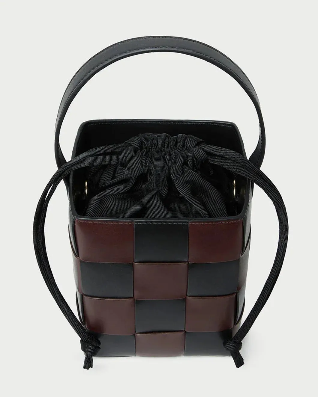 Laith Black/Brown Woven Bucket Bag sold by SHOWROOM product image thumbnail 3