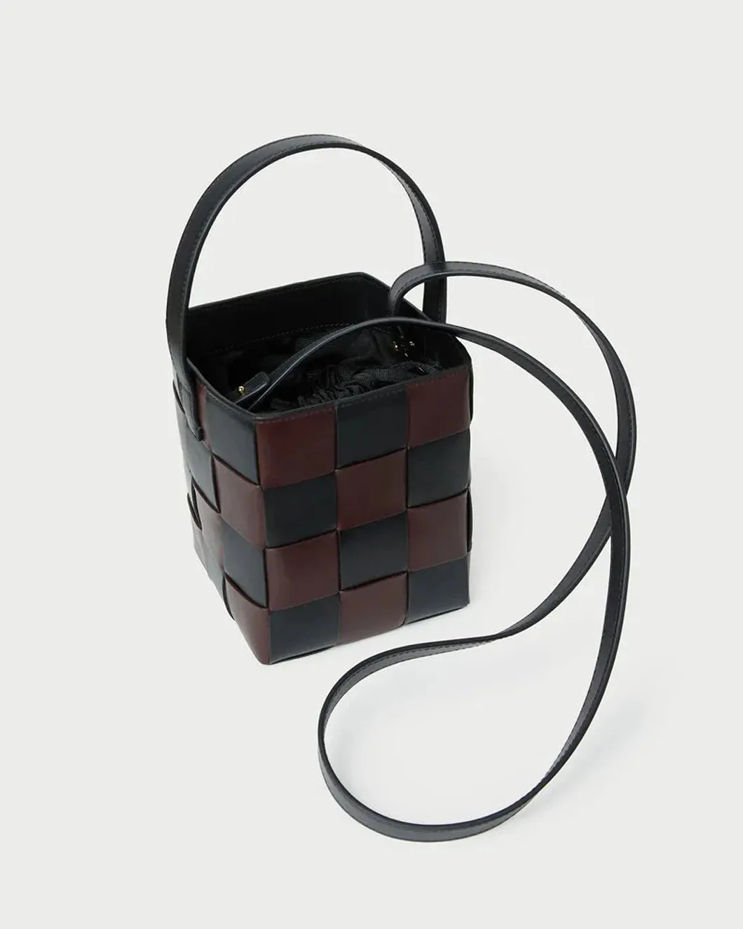 Laith Black/Brown Woven Bucket Bag sold by SHOWROOM product image thumbnail 5