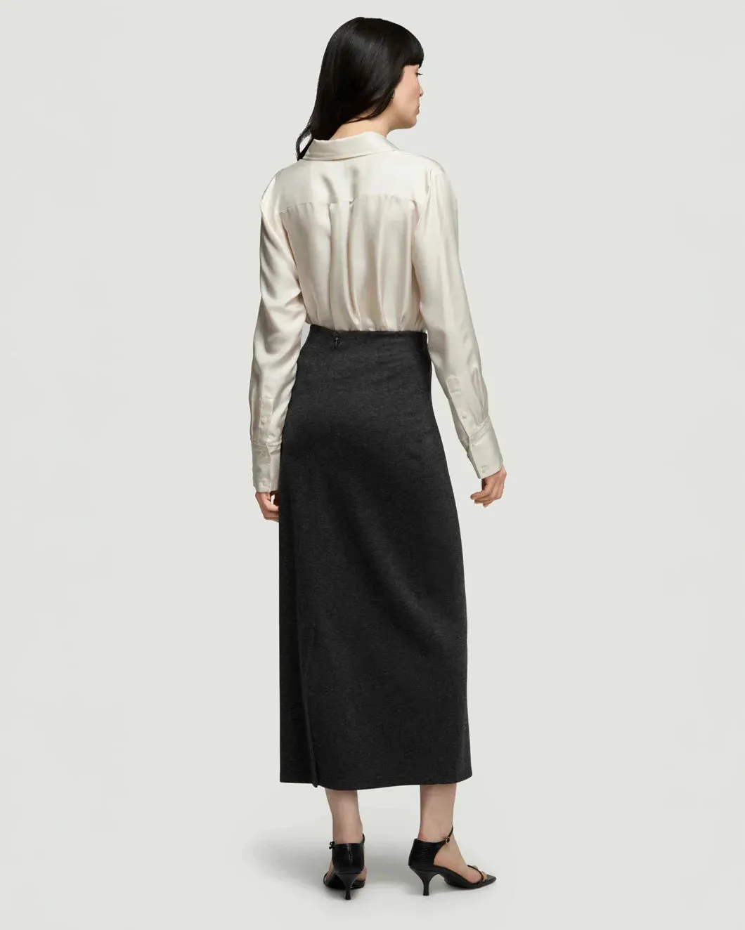 Slim Skirt in Wool Jersey sold by SHOWROOM product image thumbnail 4