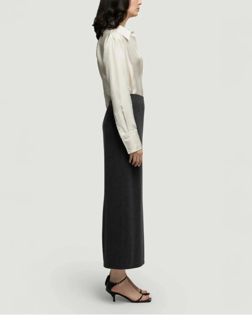Slim Skirt in Wool Jersey sold by SHOWROOM product image thumbnail 3