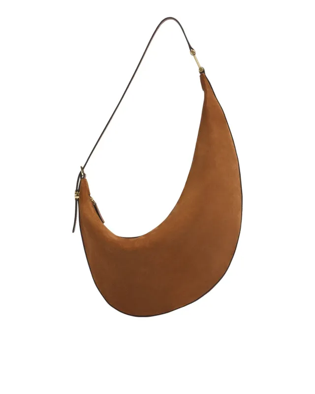 Brown Suede Dot Small Hobo Bag sold by SHOWROOM