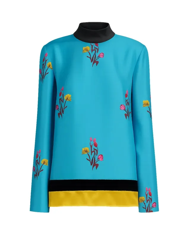 Tulip Silk Twill Printed Top made by Marni