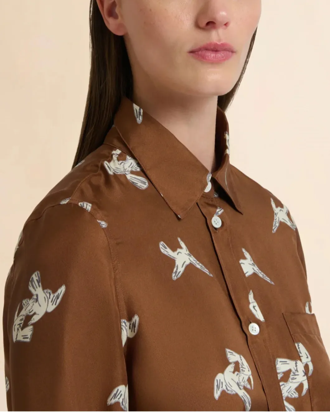Ravens Silk Twill Printed Blouse sold by SHOWROOM product image thumbnail 5