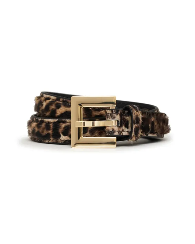 Nicola Belt - Leopard Calf Hair sold by SHOWROOM