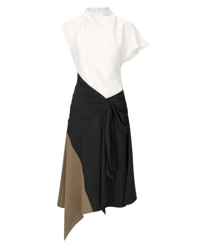 Davina Dress Black Multi sold by SHOWROOM