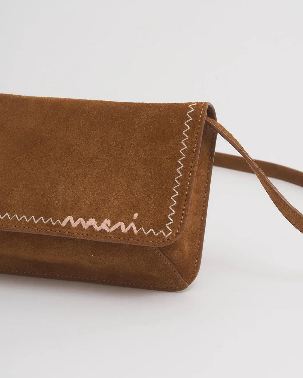 Suede Shoulder Bag with Marni Mending sold by SHOWROOM product image thumbnail 4