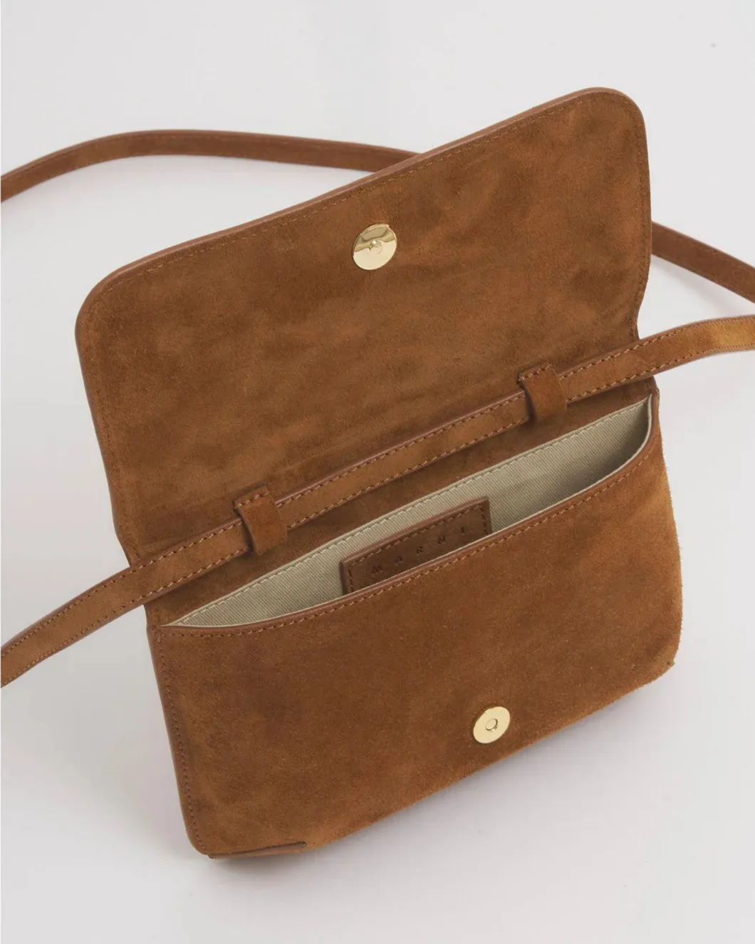 Suede Shoulder Bag with Marni Mending sold by SHOWROOM product image thumbnail 3
