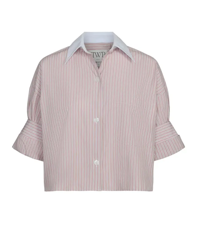 Next Ex Shirt in Classic Barre Striped Cotton sold by SHOWROOM