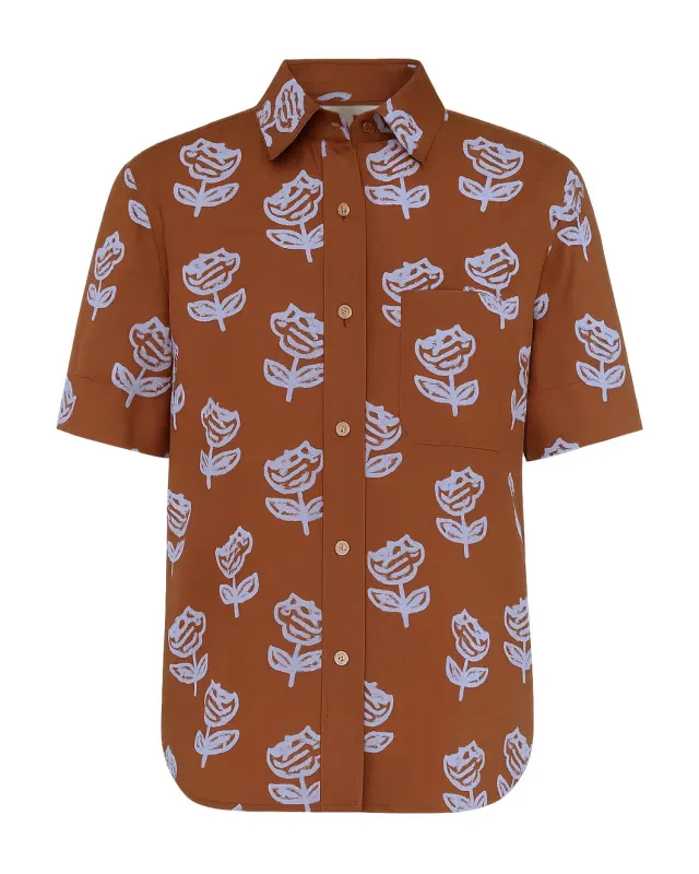 Poplin Short-Sleeve Shirt sold by SHOWROOM