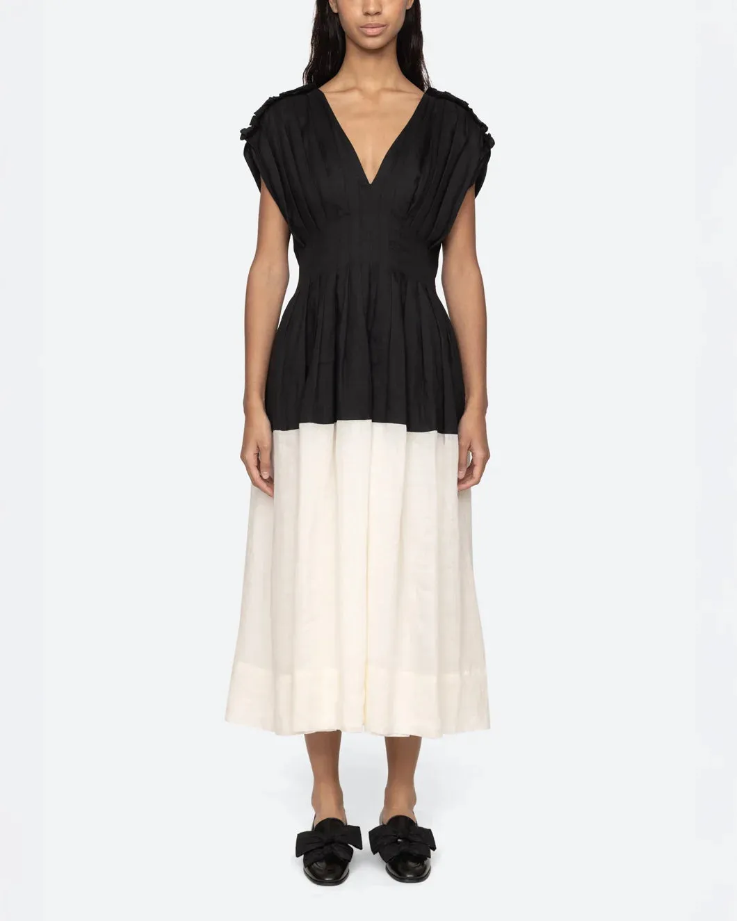 Nicola Ramie Tank Midi Dress sold by SHOWROOM product image thumbnail 2