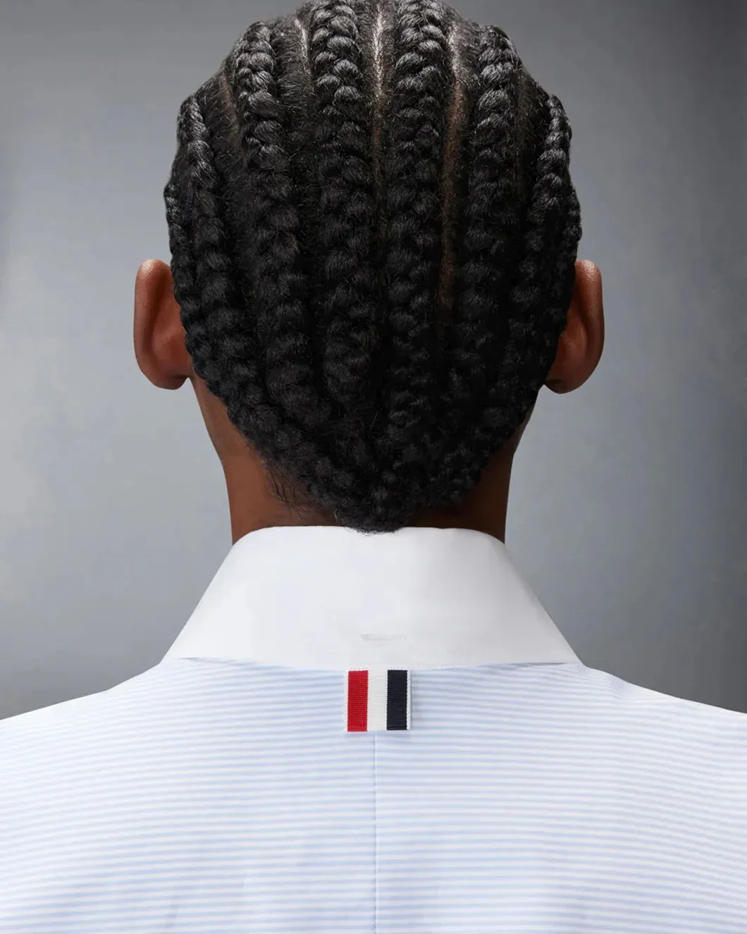 Poplin Pinstripe Funmix Micro University Striped Supersized Long Sleeve Shirt sold by SHOWROOM product image thumbnail 5