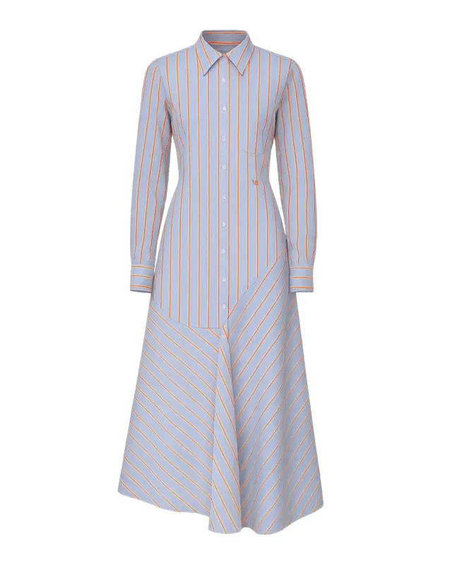 Panelled Shirt Dress sold by SHOWROOM