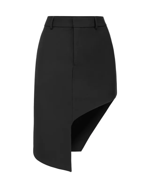 Tailored Asymmetric Skirt sold by SHOWROOM