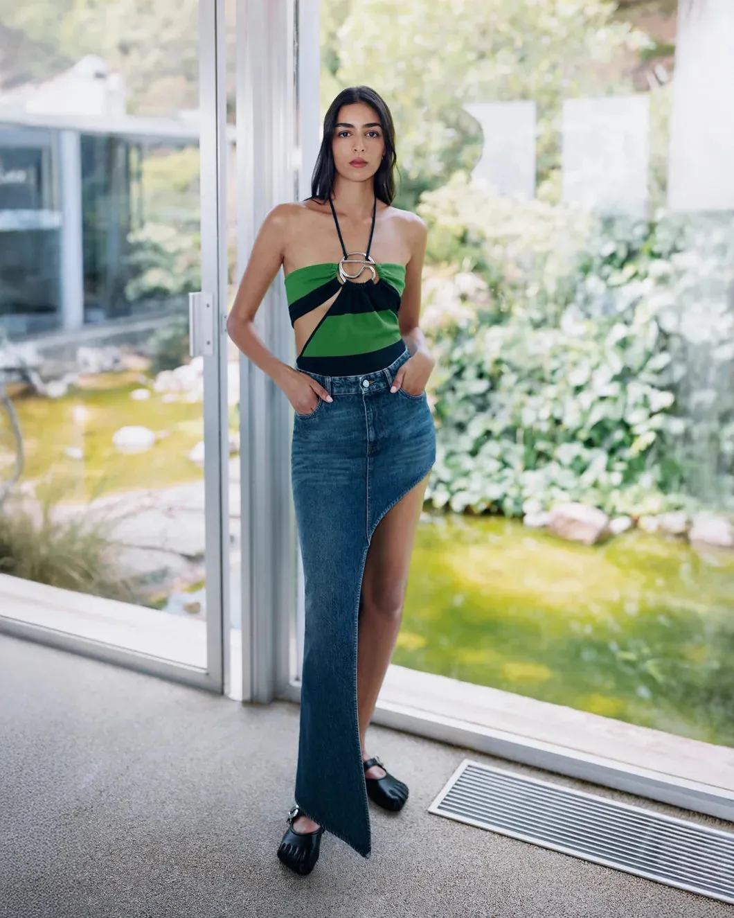 Knitted Striped Bodysuit sold by SHOWROOM product image thumbnail 3