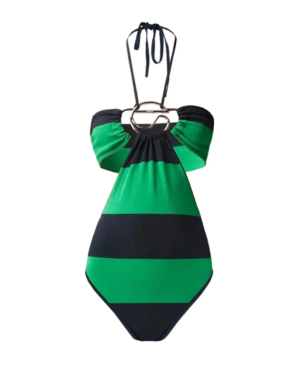 Knitted Striped Bodysuit sold by SHOWROOM