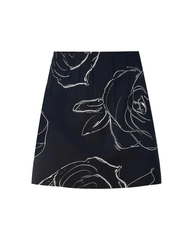 Heavy Poplin Mini Skirt sold by SHOWROOM