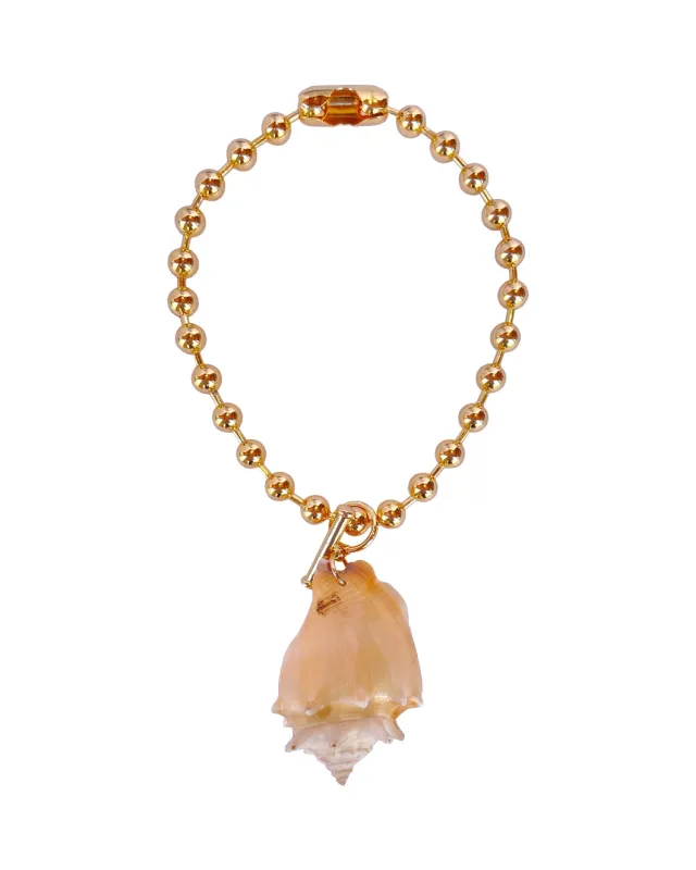 Gold Chain With Big Shell sold by SHOWROOM